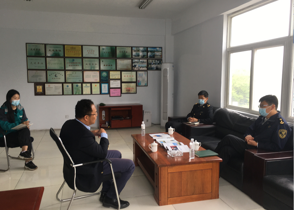 黄岛海关郄勇副关长、企管处王光强处长莅临沃尔德物流集团调研