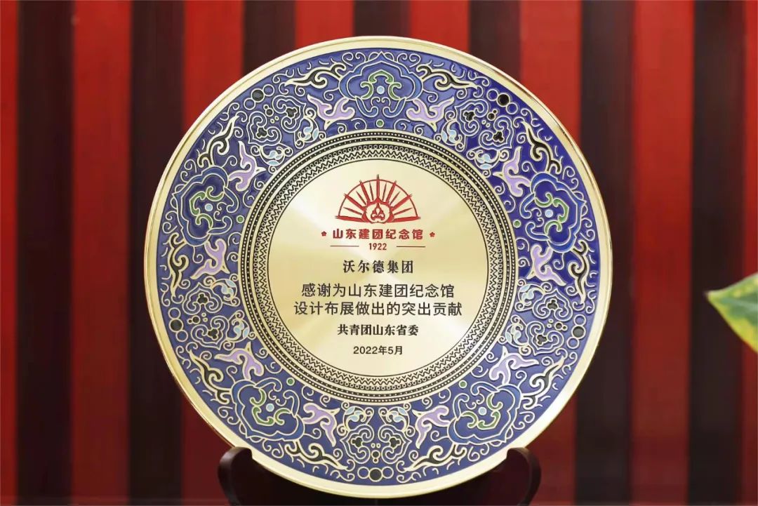 共青团山东省委向沃尔德集团发来表彰